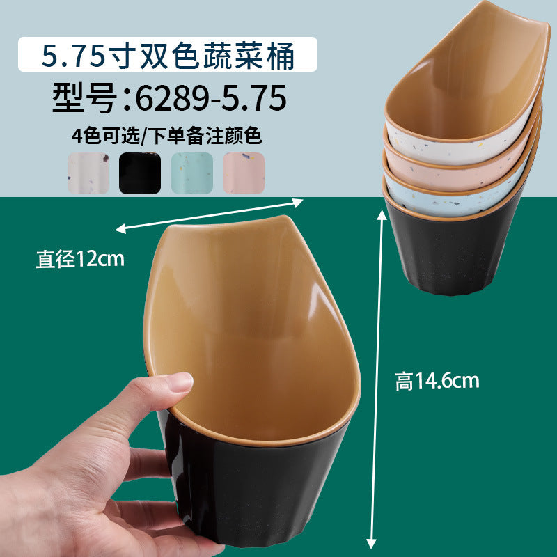 网红海鲜火锅店专用自选菜盘海底捞大排档同款RF芯片密胺餐具商用