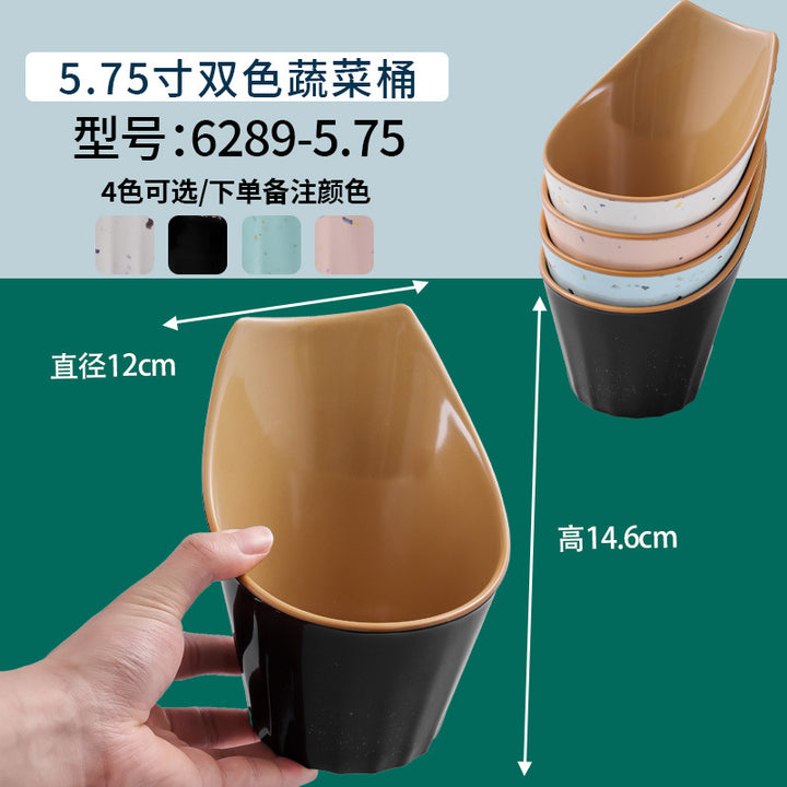 网红海鲜火锅店专用自选菜盘海底捞大排档同款RF芯片密胺餐具商用