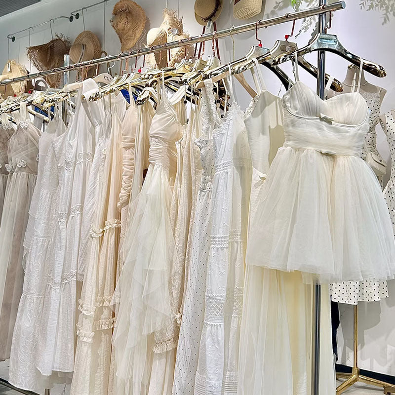 2025 Summer Women's Sweet Cami Dress – High-End Light Color Wholesale