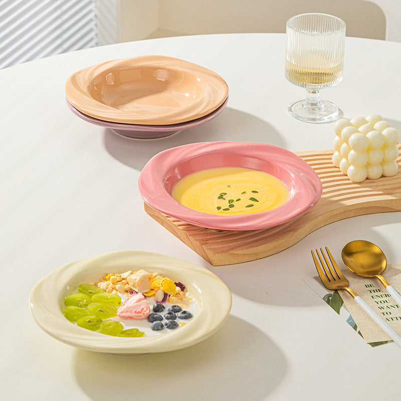 釉下彩碗家用2026新款碗碟套装家用健康陶瓷餐具高级感高颜值碗筷
