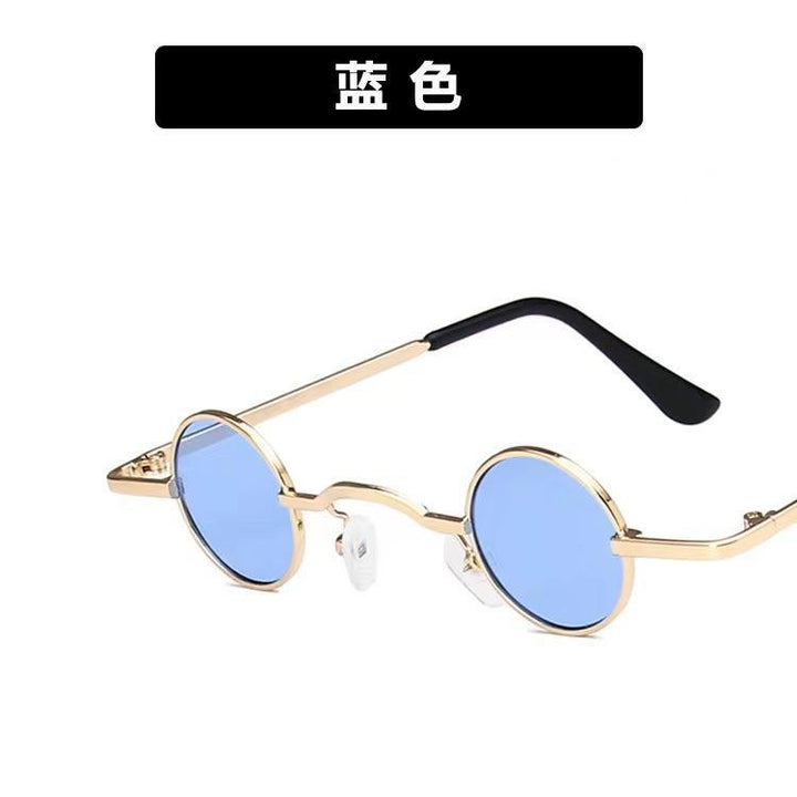 Retro Round Frame Sunglasses – Unisex Mini Circle UV 400 Hip Hop Style