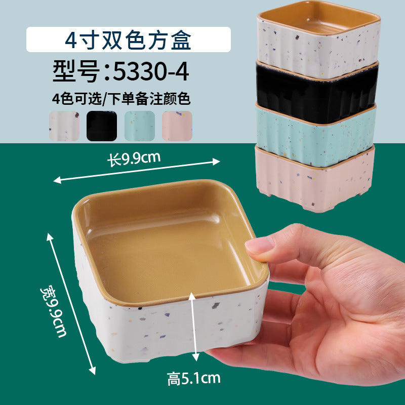 网红海鲜火锅店专用自选菜盘海底捞大排档同款RF芯片密胺餐具商用