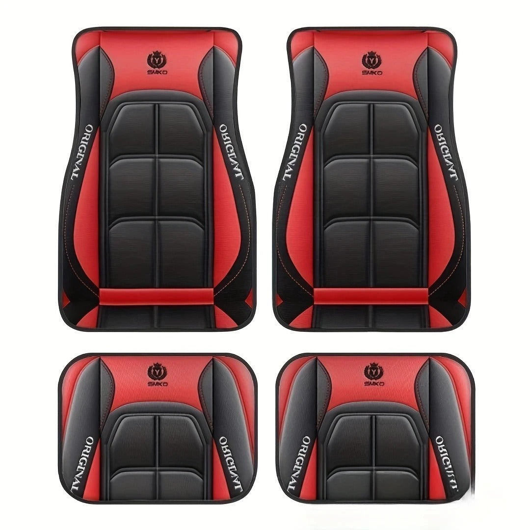 TEMU 4 Piece Set Vintage Car Foot Mat Stain Resistant Floor Mat Foot Mat Wholesale Carpet