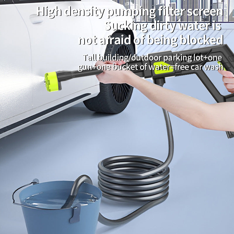 亚马逊新款跨境Car Wash枪家用高压水枪锂电高压便携无线洗车水枪