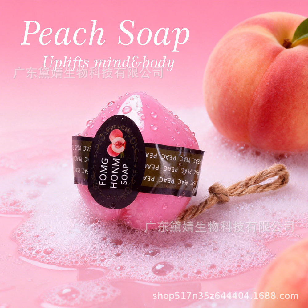 跨境外贸橘子水果皂手工精油皂洗澡香皂洗脸留香儿童沐浴洗手皂厂