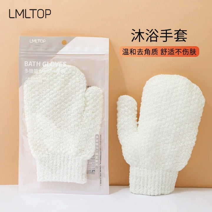 LMLTOP 沐浴手套沐浴去角质清洁洗澡 搓泥神器搓澡用品工具 C167