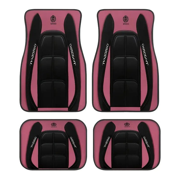 TEMUVintage Nordic Car Foot Mat Carpet 4 Piece Set Stain Resistant Floor Mat TEMUFoot Mat Wholesale