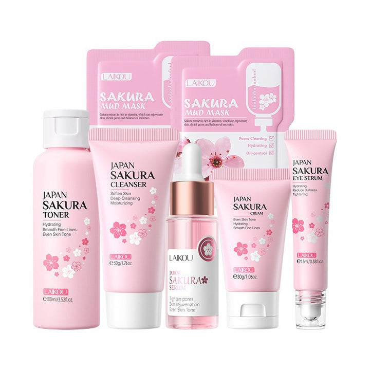 LAIKOU Cherry Blossom Skincare Set Set Face Full Set Hydrating Factory