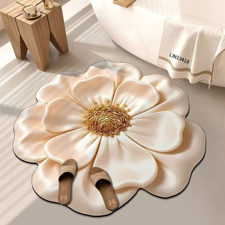 Nordic 3 DLight Luxury Floral Floor Mat Door Mat Non Slip Foot Mat
