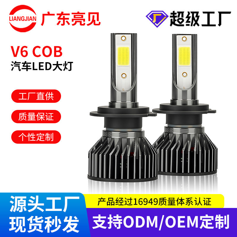 Super Bright Mini LED Headlight Bulb – H 4 Fog Light for Car & Motorcycle