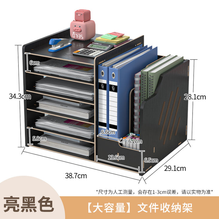 Multi-Layer Desktop Drawer Storage Box with Lock – Office Desk Organizer