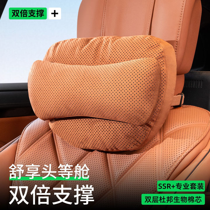 Car Pillow Premium Feel Breathable Cotton Neck Pillow Car Pillow