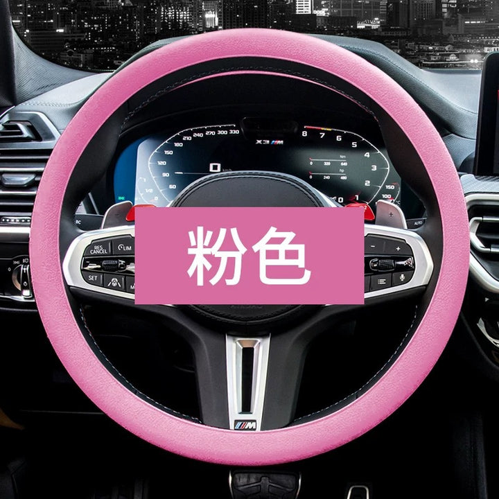 Drop Shipping Car Silicone Steering Wheel Cover Fashion Non Slip Silicone Grip Cover Moisture Wicking Univers