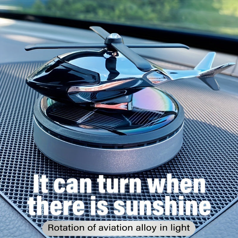 Solar Plane Car Air Freshener – Cute Airplane Aromatherapy Dashboard Ornament