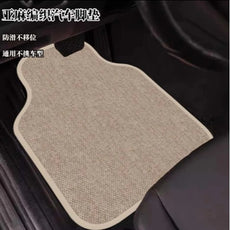 亚麻汽车脚垫主驾驶通用汽车脚垫厂家供应易清理亚麻踩脚保护车垫