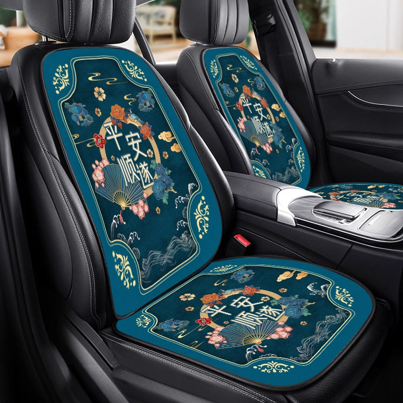 Chinese Style Car Seat Cushion – Breathable Four-Season Universal Single Piece