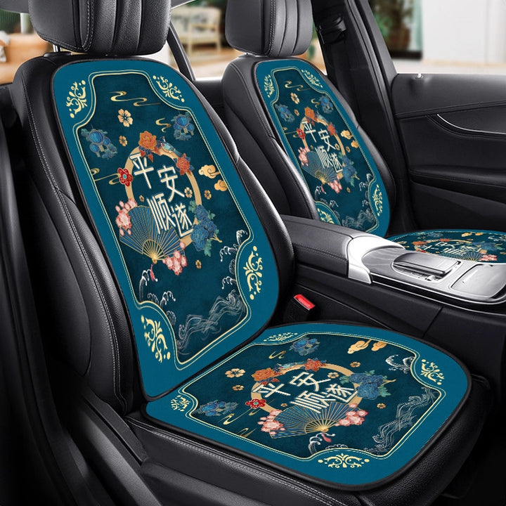 Chinese Style Car Seat Cushion – Breathable Four-Season Universal Single Piece