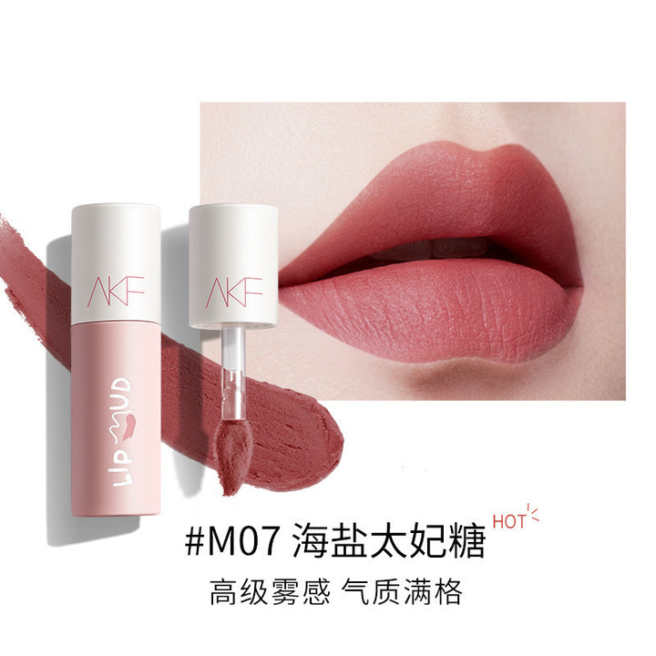 AKF Lip Mud Lipstick Women's Transfer-Proof Matte Lip Gloss