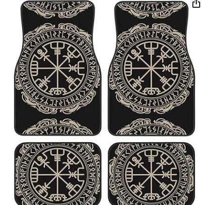TEMUVintage Nordic Car Foot Mat Carpet 4 Piece Set Stain Resistant Floor Mat TEMUFoot Mat Wholesale