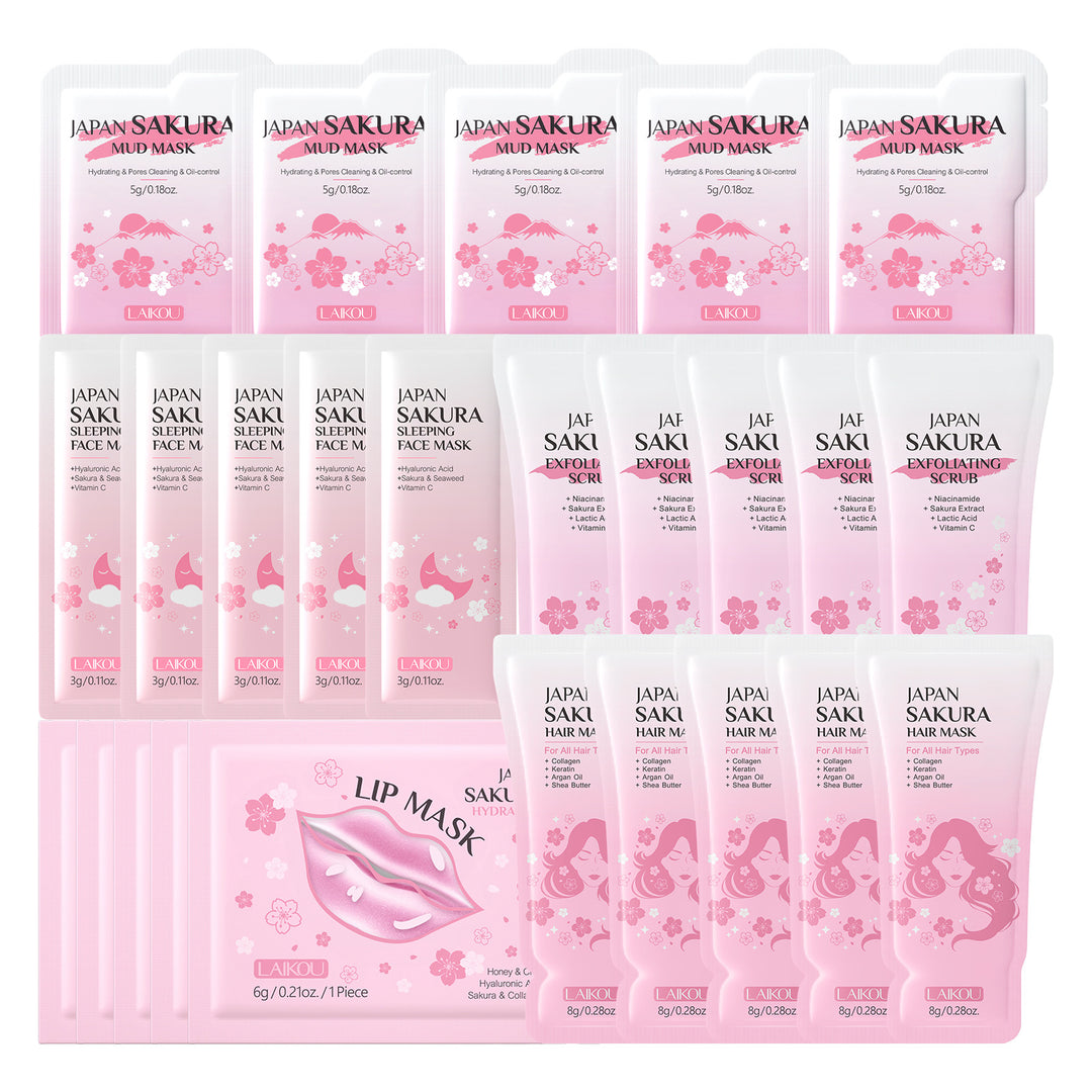 LAIKOU Cherry Blossom Skincare Set Set Face Full Set Hydrating Factory