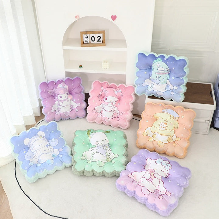 Cute Seat Cushion Office Student Flower Seat Cushion Winter Women