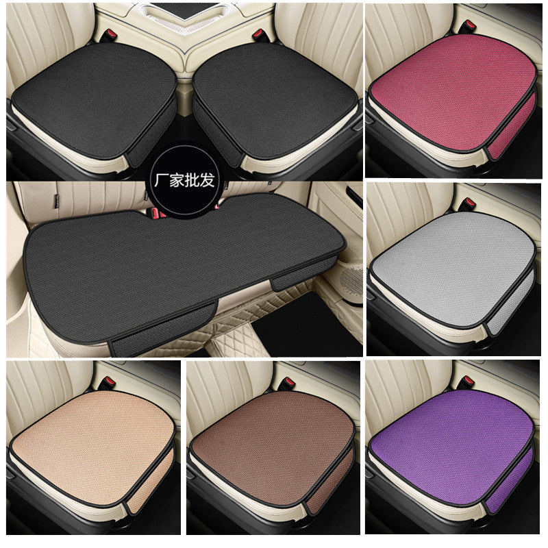 Ice Silk Breathable Car Seat Cushion – 3-Piece Four Season Universal Cool Pad