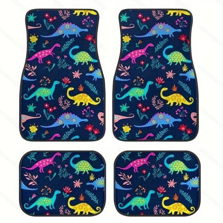 TEMUVintage Nordic Car Foot Mat Carpet 4 Piece Set Stain Resistant Floor Mat TEMUFoot Mat Wholesale