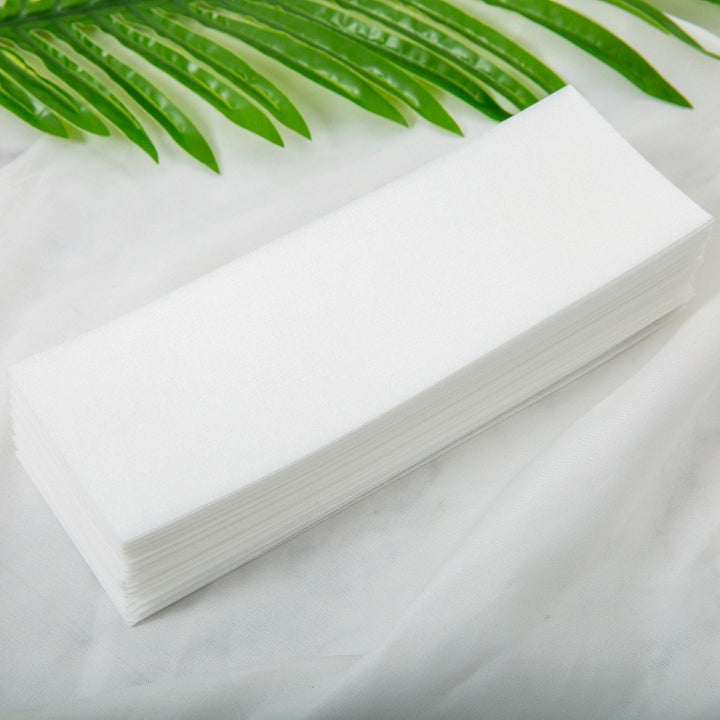 100 pc Non-Woven Wax Strips 20 x 7 cm – Disposable Hair Removal Wax Paper Sheets