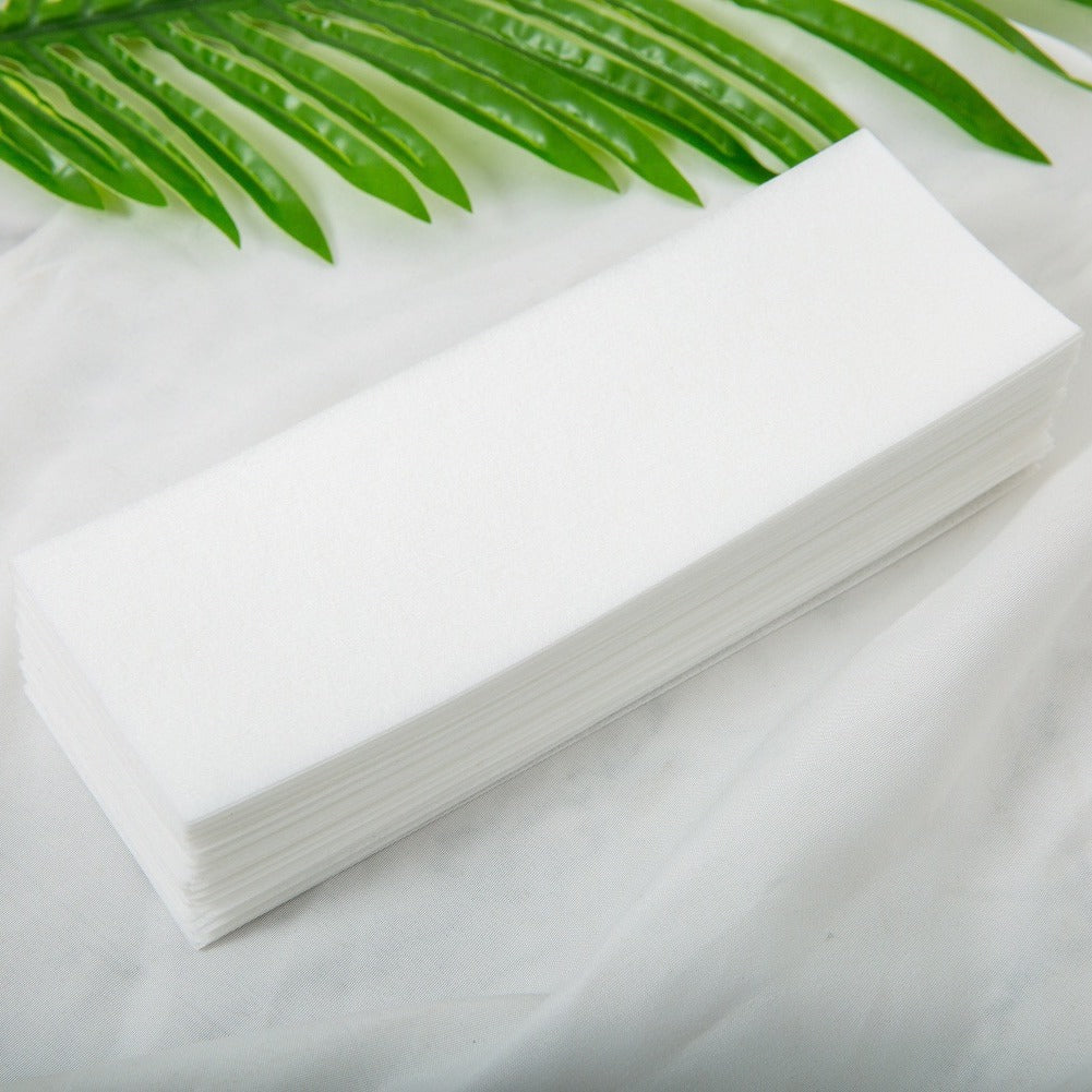 100pc Non-Woven Wax Strips 20x7cm – Disposable Hair Removal Wax Paper Sheets