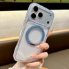 适用iPhone17pro冰晶磁吸手机壳360旋转支架苹果16双色透明防摔套