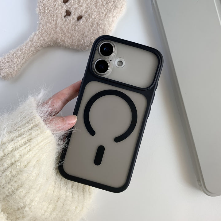 Soft Touch Mag Safe for iPhone17 pm Phone CaseiPhone16 Pro Max Frosted 15 pm Protective Case