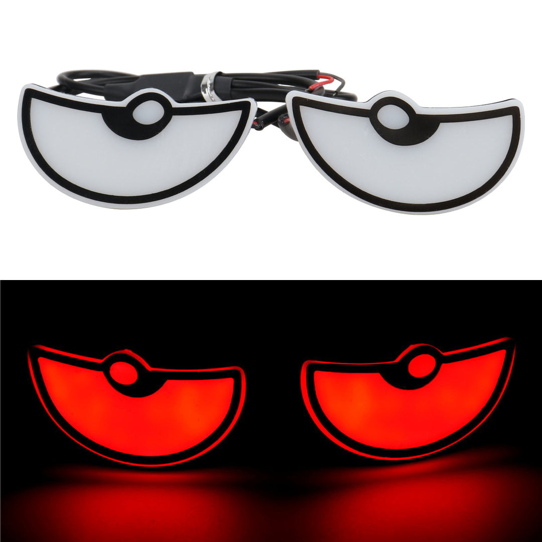 Motorcycle License Plate Screw Light – Triangle Demon Eyes __NS 73__ Decoration