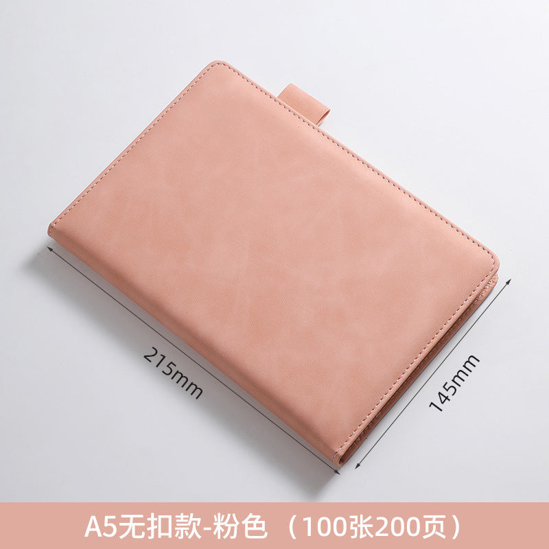 笔记本定制logo带扣学习办公商务文具本子会议记录本订制记事本子
