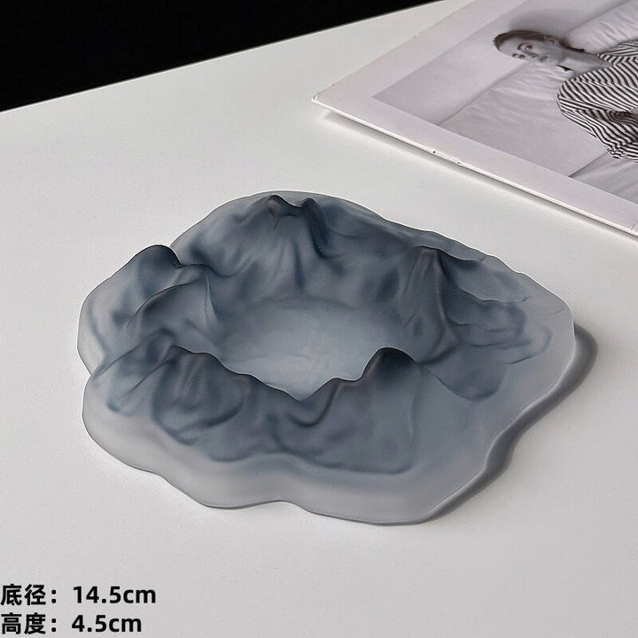 Iceberg Frosted Luxury Ashtray – High-End Creative Home Living Room Decor Ashtray
