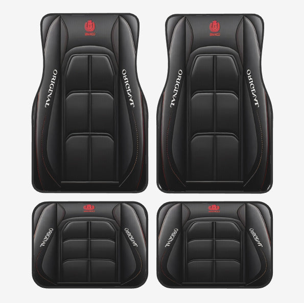 TEMUVintage Nordic Car Foot Mat Carpet 4 Piece Set Stain Resistant Floor Mat TEMUFoot Mat Wholesale