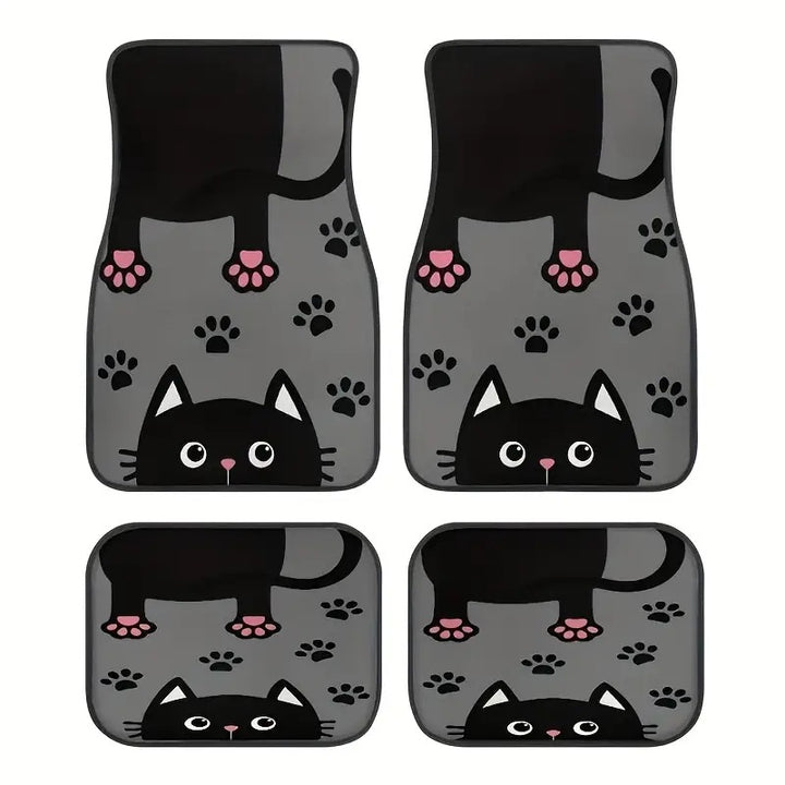 TEMUVintage Nordic Car Foot Mat Carpet 4 Piece Set Stain Resistant Floor Mat TEMUFoot Mat Wholesale