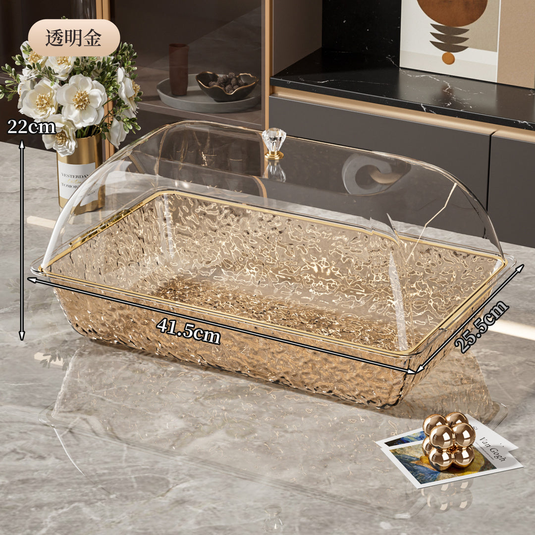 新品冰镇盆备菜托盘套装甜品蛋糕盘水果冷冻寿司刺身带盖透明盆