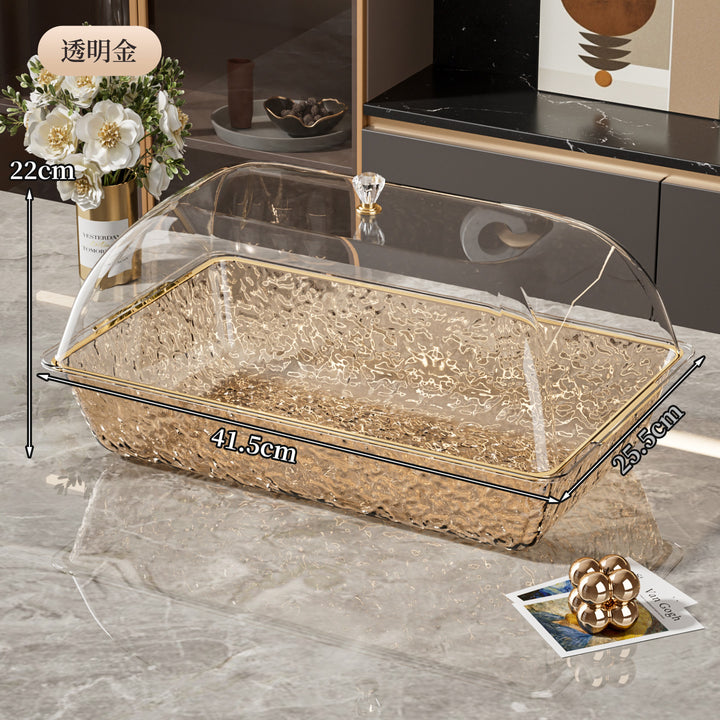 新品冰镇盆备菜托盘套装甜品蛋糕盘水果冷冻寿司刺身带盖透明盆