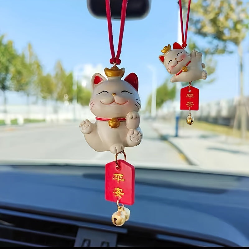 D 99922 Lucky cat car hanging ornament 招财猫车载挂饰