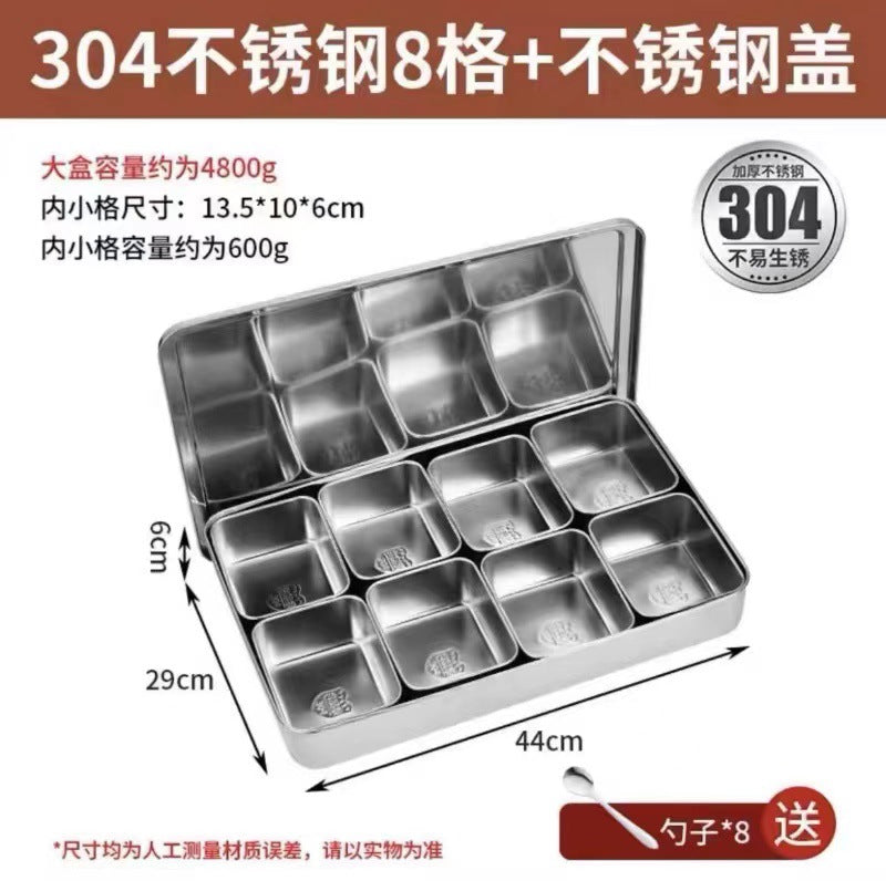 冰粉配料盒小料盒调料盒水果捞展示商用凉粉专用摆摊网红全套盒子