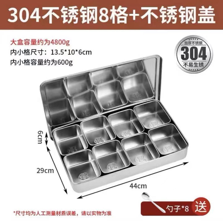 冰粉配料盒小料盒调料盒水果捞展示商用凉粉专用摆摊网红全套盒子