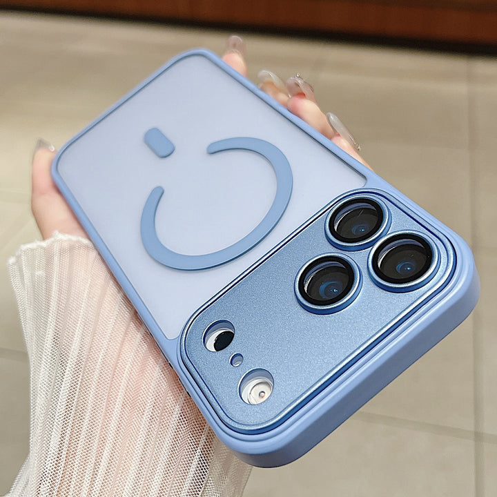 For iPhone17 promax Mag Safe iPhone 16 pm Full Coverage Shockproof Frosted Phone Case