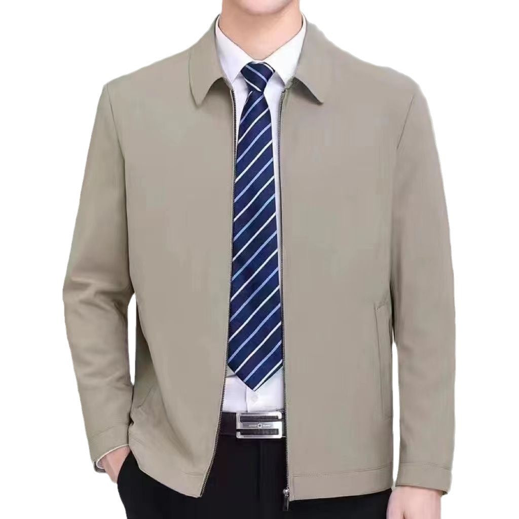 Men Genuine Casual Jacket Spring Thin