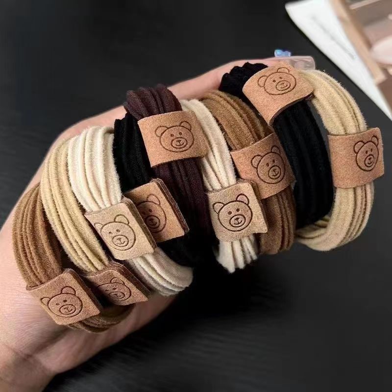 耐用发绳皮套胶圈黑色发圈扎头发皮筋女扎头头绳女生橡皮筋高弹力