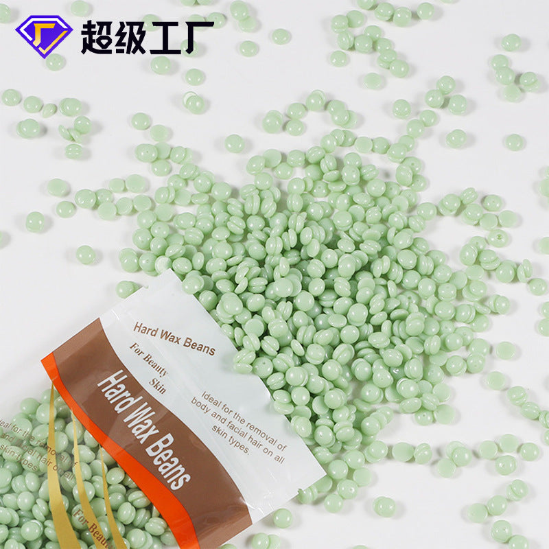 跨境专供天然蜜蜡脱毛蜡豆腋下比基尼身体脱毛蜡蜡疗WaxBeans