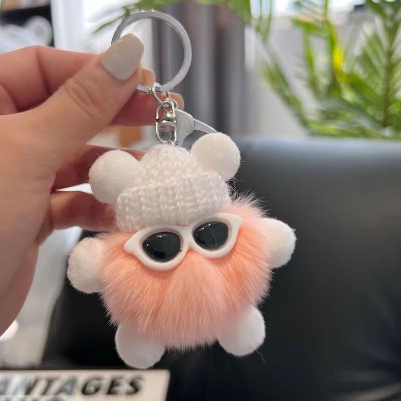 Car Keychain Hanging Ins Cute Plush Doll