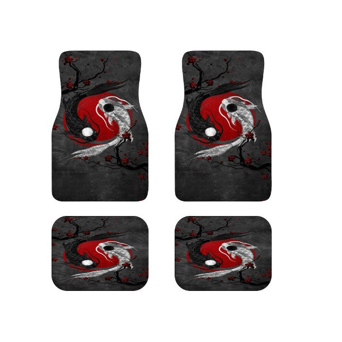 Vintage Car Foot Mat Carpet 4 Piece Set Stain Resistant Floor Mat TEMUFoot Mat Wholesale