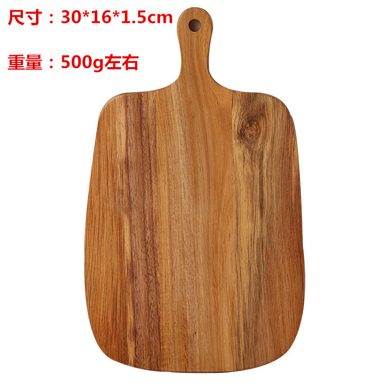 跨境定制相思木菜板胡桃木实木砧板牛排板户外便携露营面包水果板