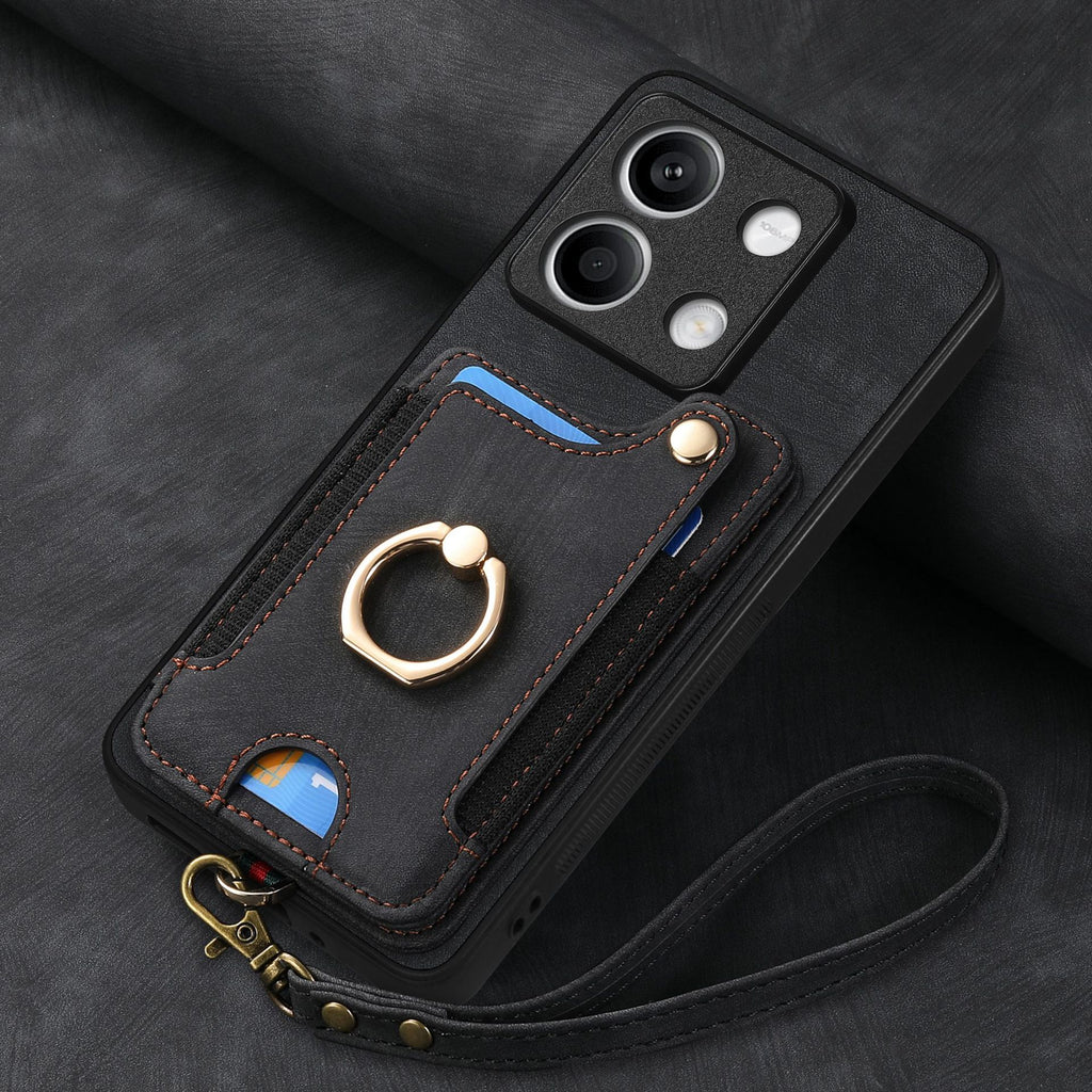 适用红米Note15手机壳支架Turbo4插卡K80全包 小米17promax保护套