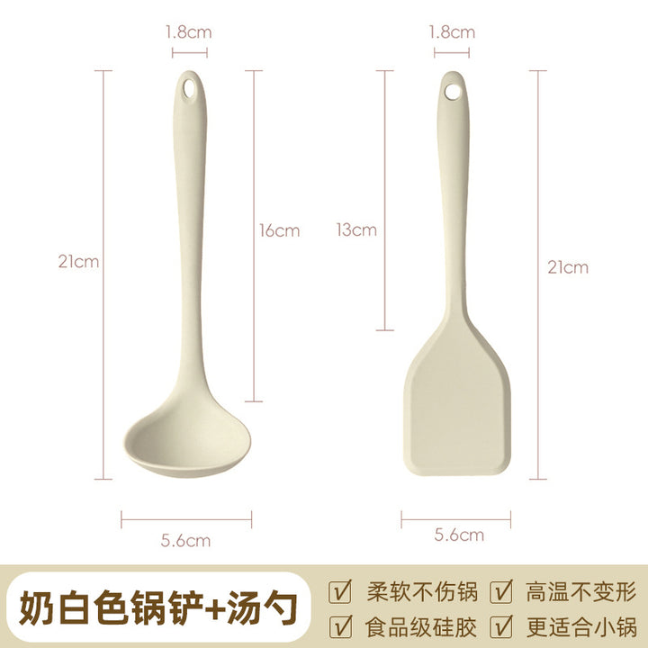 锅铲迷你硅胶铲小号婴儿宝宝辅食工具汤勺家用不粘锅炒菜铲子厨具